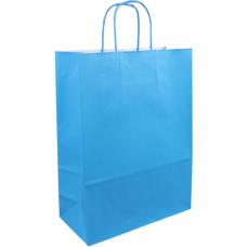 Draagtas blauw 26/12x35cm Tpk270627